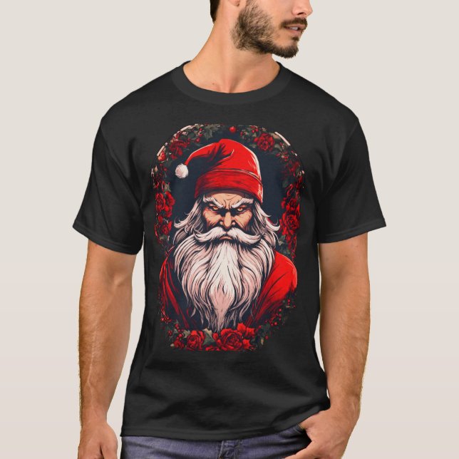 "Jolly Santa Claus, Camisa de Natal" (Frente)