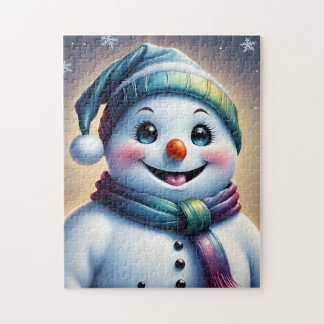 Jolly Snowman Quebra-cabeça