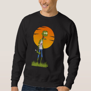 jombie na camiseta de mangas noturnas