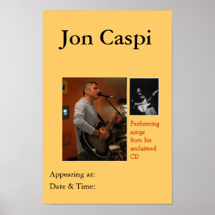 Jon Caspi - poster do desempenho