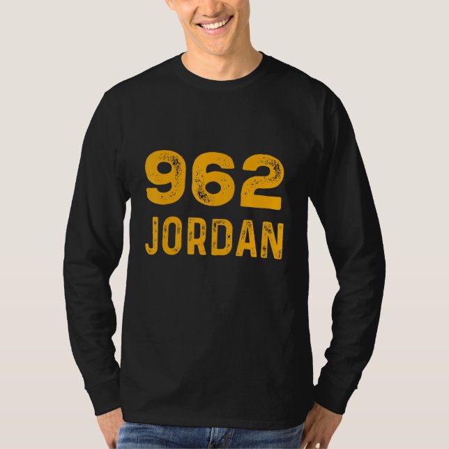 Jordan 962 T-Shirt Distressed Country Area Code Te (Frente)