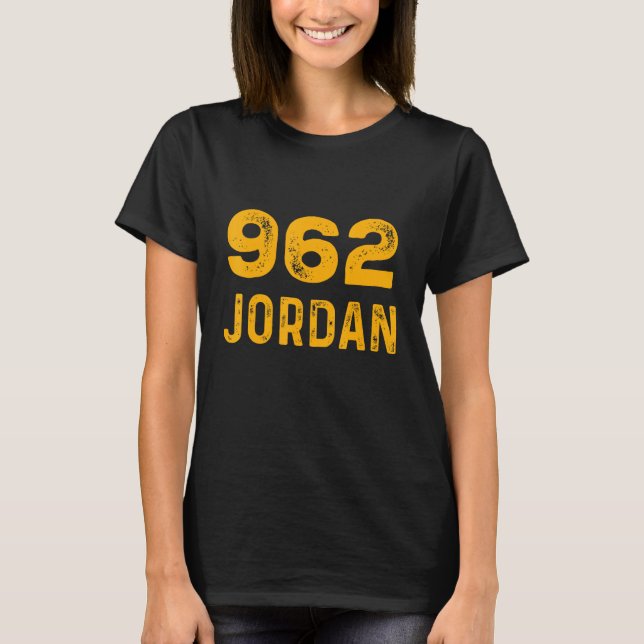 Jordan 962 T-Shirt Distressed Country Area Code Te (Frente)