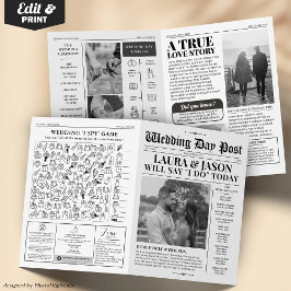 Jornal de Casamento Único do Programa de Casamento