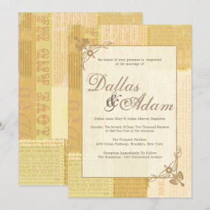 Jornal Vintage, Convites de Casamento