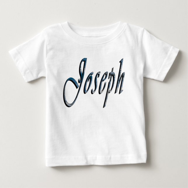 Joseph, Nome, Logotipo, Babies White T-shirt (Frente)