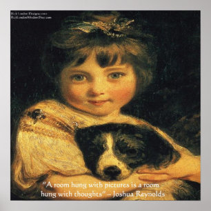Joshua Reynolds Miss Bowles Poster Com Citação D
