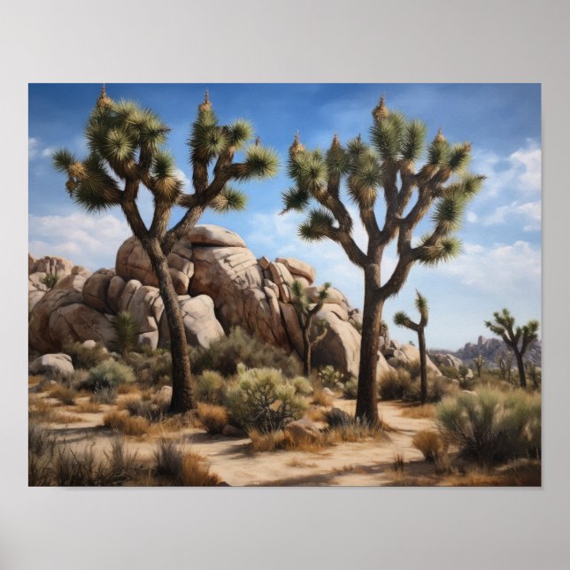 Joshua Tree Art Impressão Poster (Frente)