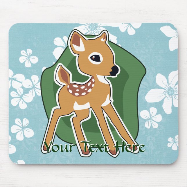 Jovem corça bonito Mousepad (Frente)