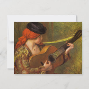 Jovem Espanhola com uma Guitarra por Pierre Renoir
