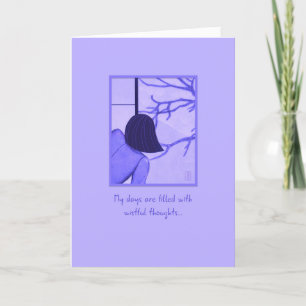 Jovem no Shoji Screen sem seu cartão