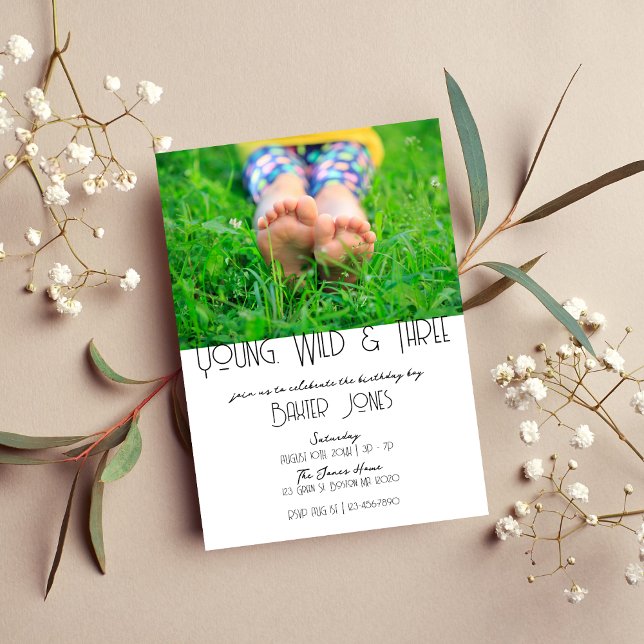 Jovem, Selvagem e Três | Convite Fotográfico B-Day (Criador carregado)