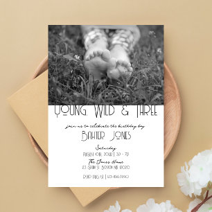Jovem, Selvagem e Três Convite Fotográfico B-Day