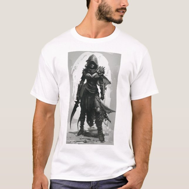 Jovem Tóxico Emo Demon Action Pose T-shirt (Frente)