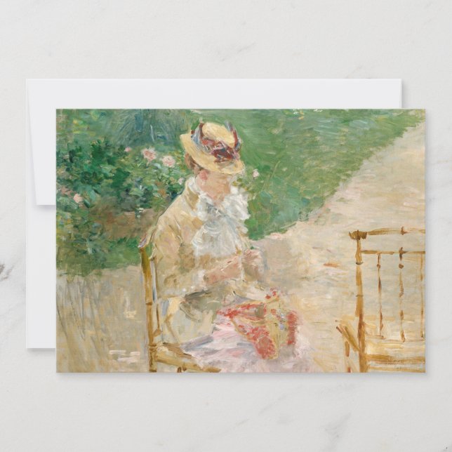 Jovens mulheres tricotando | Berthe Morisot (Frente)