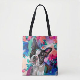 'Joy' Boston terrivel arte de cachorro tote bag