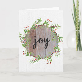 Joy - Cartão de Saudação de Natal
