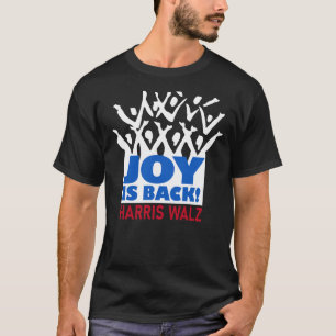 Joy é a camiseta Back Harris Walz