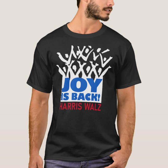 Joy é a camiseta Back Harris Walz (Frente)