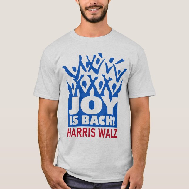 Joy é Back Harris Walz T-Shirt (Frente)