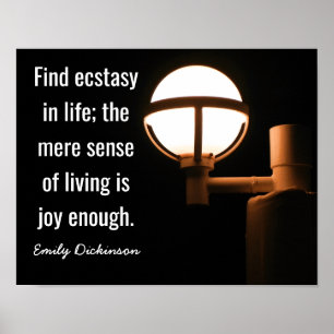 Joy Enough - Emily Dickinson - Art Impressão