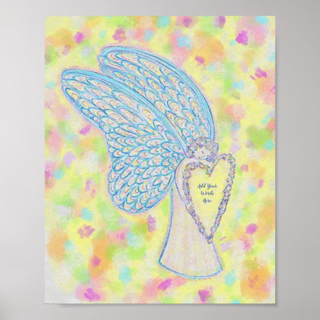Joy Guardian Angel Art Impressão Poster (Frente)