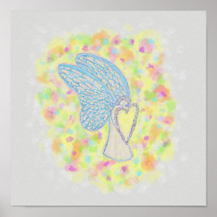 Joy Guardian Angel Art Impressão Poster