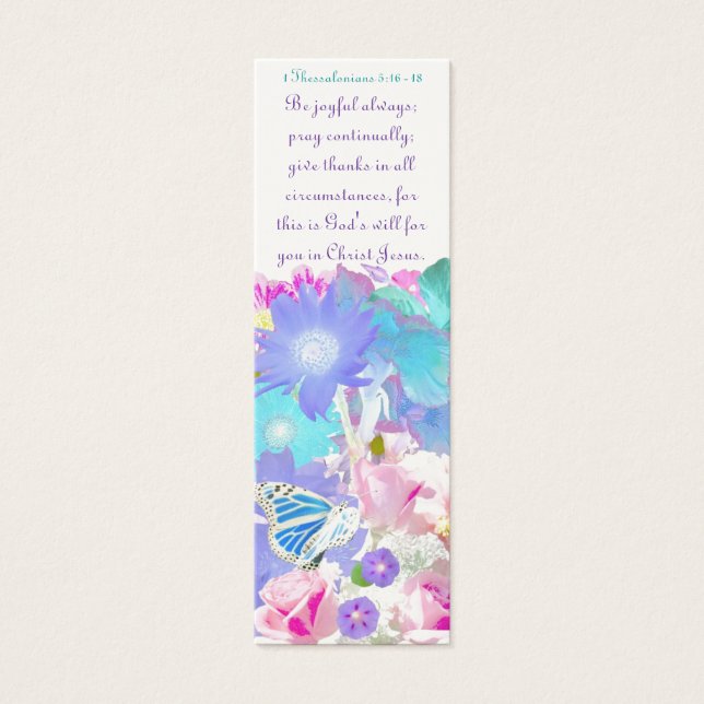Joy, Oração e Bookmark de Ação de Graças (Frente)