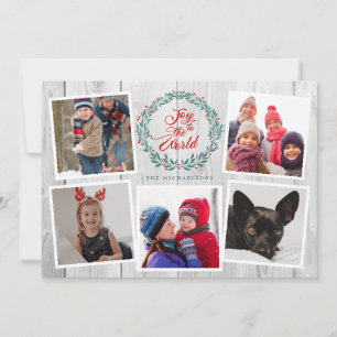 JOY TO THE WORLD CHRISTMAS Photo Collage