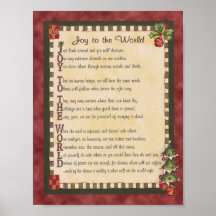 "Joy to the World" - Poema Acrótico Impressão