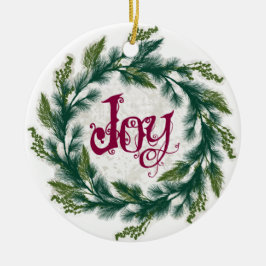 Joy Wreath Enfeites de natal