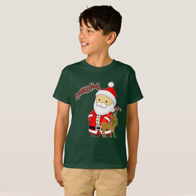 Joyeaux Noel caçoa o t-shirt do Natal (Frente Completa)