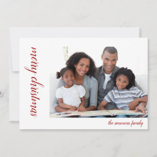 Joyeux Noël Holly Foto Personalizada Natal
