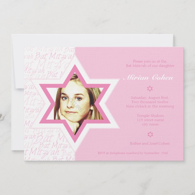 Joyful - Convite Bat Mitzvah (Frente)
