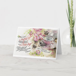 Joyful God/Little One, Cartão de Saudação Dobrado,