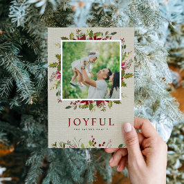 Joyful Greenery | Cartão com fotos de Férias Magné