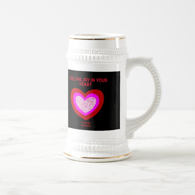 Joyful Heart Caneca de cerveja Mug (Direita)