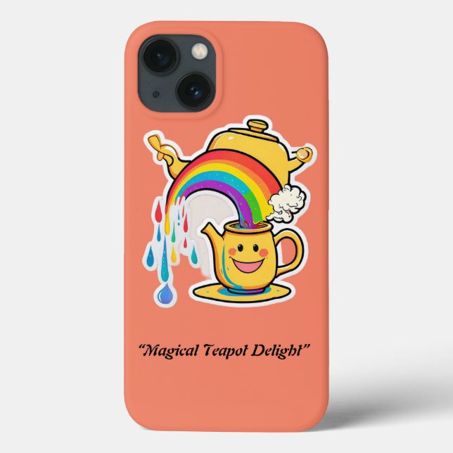 "Joyful Teapot Rainbow Delight" (Verso)