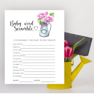 Jug de flores - Jogo do Bebê Word Scramble