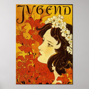 Jugend / Juventude - Art Nouveau Poster