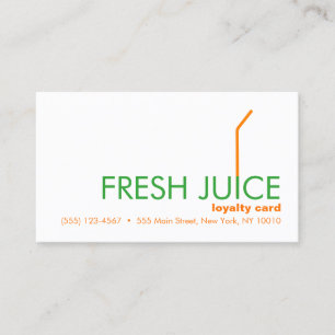 Juice de cliente Cartão de Reembolso de Fidelidade