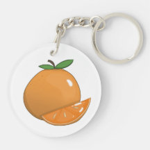 Juicy Citrus Orange Chaveiro Design