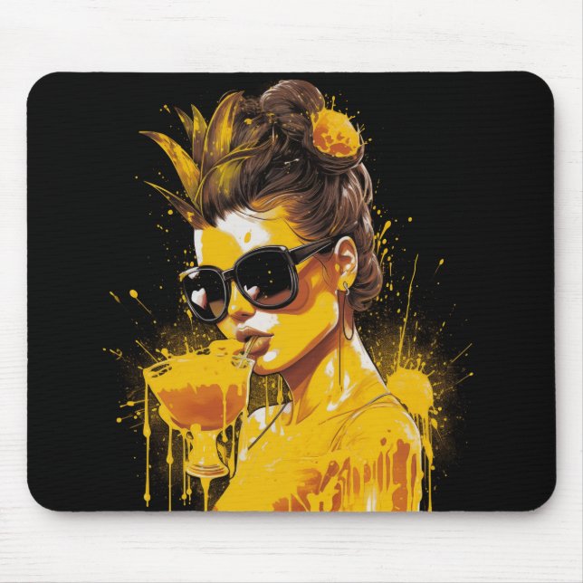Juicy Pineapple Lady Mousepad (Frente)