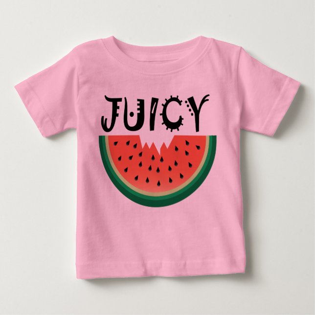 Juicy Watermelon - Baby Fine Jersey T-Shirt (Frente)