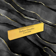 Juiz do Tribunal Colorido Dourado Elegante