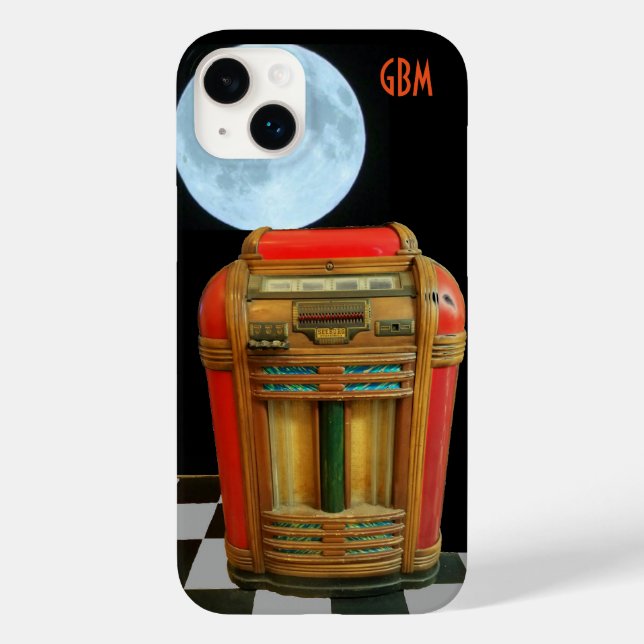 Jukebox Clássica com Cheio Blue Moon Case-M (Verso)