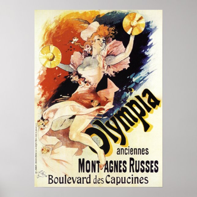 Jules Cheret Olympia Poster (Frente)