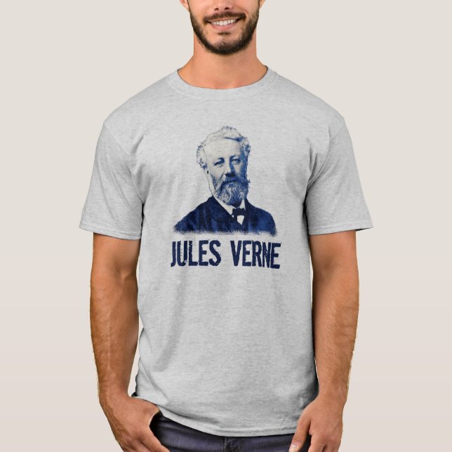 Jules Verne na camisa azul (Frente)