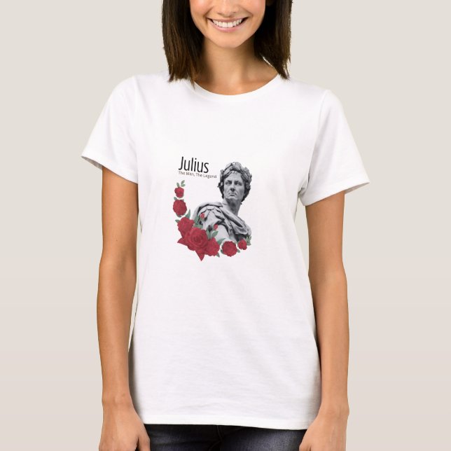 Julius: O Homem, A Lenda T-Shirt - Poder e Lega (Frente)