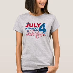 JULY 4 Camisa de celebração, de dois lados