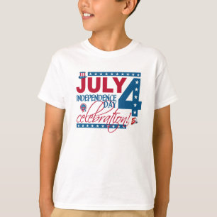 JULY 4 Camisa de celebração, de dois lados